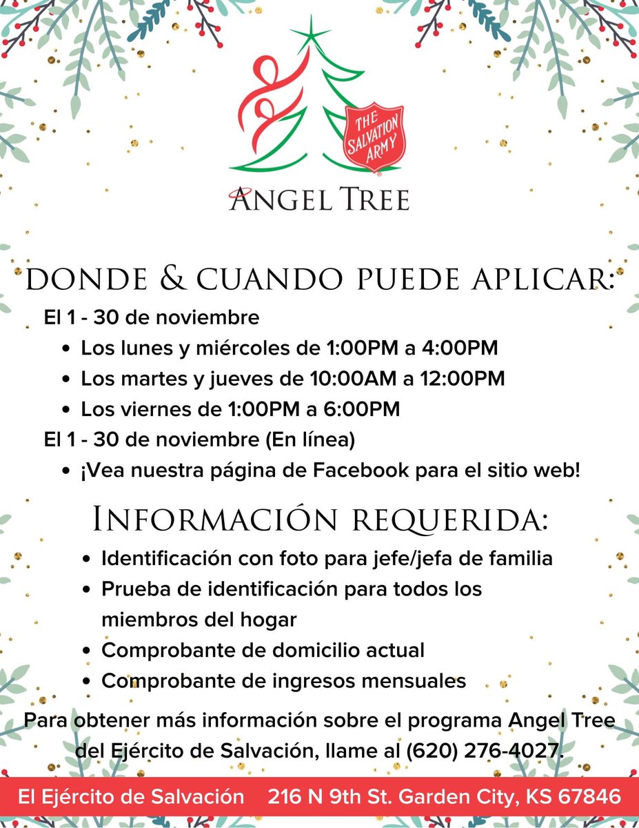 Information on The Salvation Army’s Angel Tree!