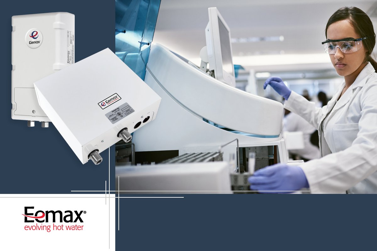 #Eemax high purity water tankless electric water heaters for commercial applications bit.ly/3Tl2KH0 built to withstand the damaging effects of reverse osmosis while maintaining purity standards #commercialhotwater #tanklesselectricwaterheater #deionizedwaterheater