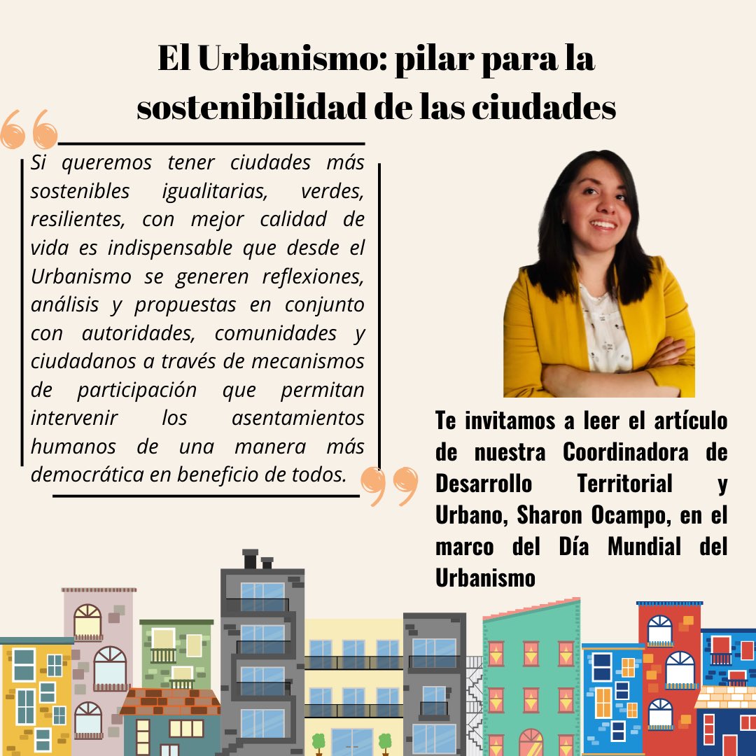 global27mx's tweet photo. Te invitamos a leer el artículo de nuestra Coordinadora de Desarrollo Urbano y Territorial, Sharon Ocampo, sobre la importancia del urbanismo🏙️en estos tiempos, tomando la sostenibilidad🌳🌿como plataforma de desarrollo urbano y humano. Link en comentarios #BeGlobal #urban #ods https://t.co/vJEXslCN1v