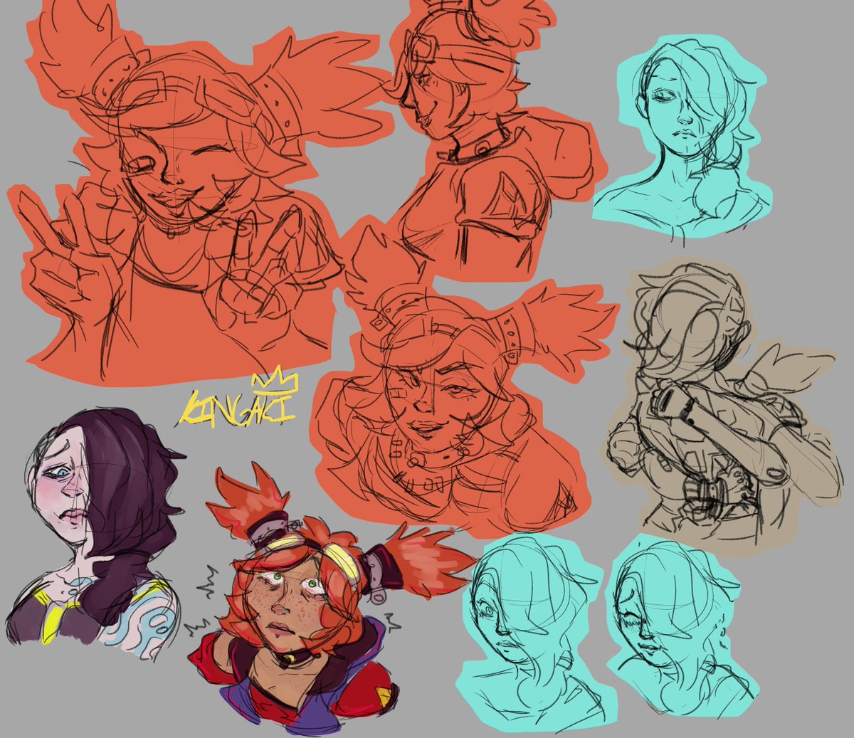 kingakiuwu's tweet photo. tehe more gaige/angel doodles
i have so many thoughts about them all the time
#Borderlands #gaigel https://t.co/clQPhF4WKz