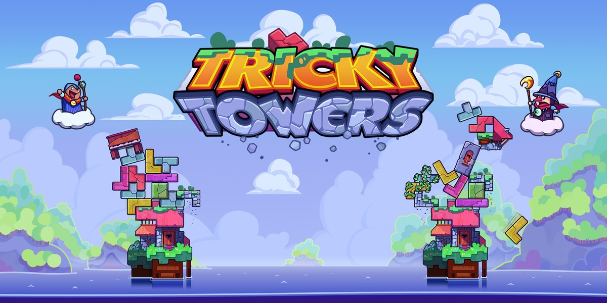 random_bazar's tweet photo. 🧙 Dans Tricky Towers, jouez jusqu’à 4 joueur·euse·s et devenez un·e magicien·ne devant construire une tour à l’épreuve de la gravité, du vent et des fourberies de vos adversaires !
Un jeu de @WeirdBeardGames.
A découvrir à @Shadok_eu, le 7 décembre au #AfterGames ! ⚡ https://t.co/pOa83cS65C