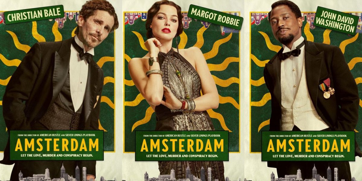 Get your weekend started with Amsterdam on Friday at 7:30 with a brilliant all star cast for this 1950s conspiracy thriller, with a great mix of comedy too. Also showing on Wednesday 16th at 12:00, Thursday 17th at 7:15 and Wednesday 23rd at 7:30