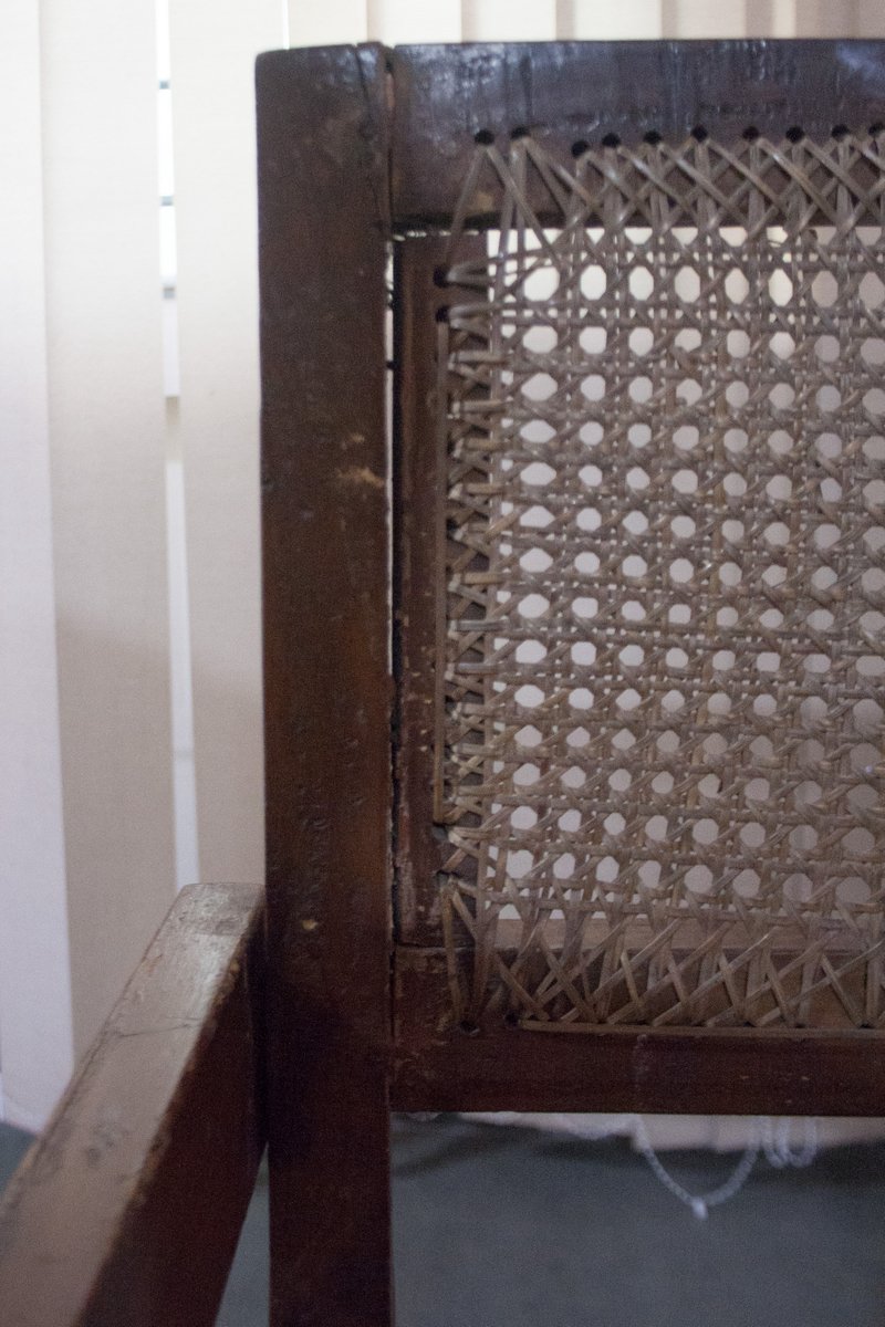 There's so much material about the style and creation of Chandigarh Chairs, and so little about their construction and making. Thinking today about the hands and the person who originally caned this chair, and those who followed in their footsteps.