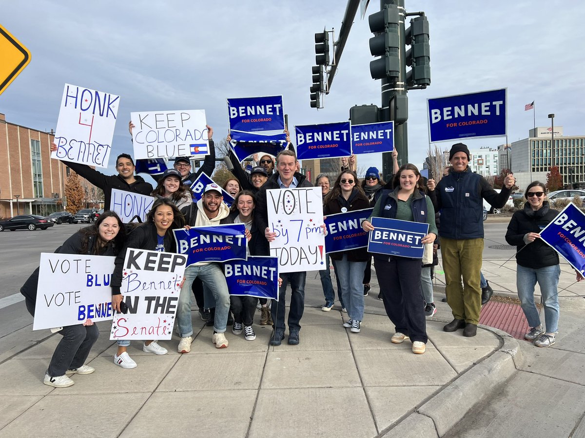 oliviabercow's tweet photo. TODAY IS THE DAY. TIME TO SEND @MICHAELBENNET BACK TO THE SENATE!!! 

#COSEN https://t.co/8ZdB80DTUw