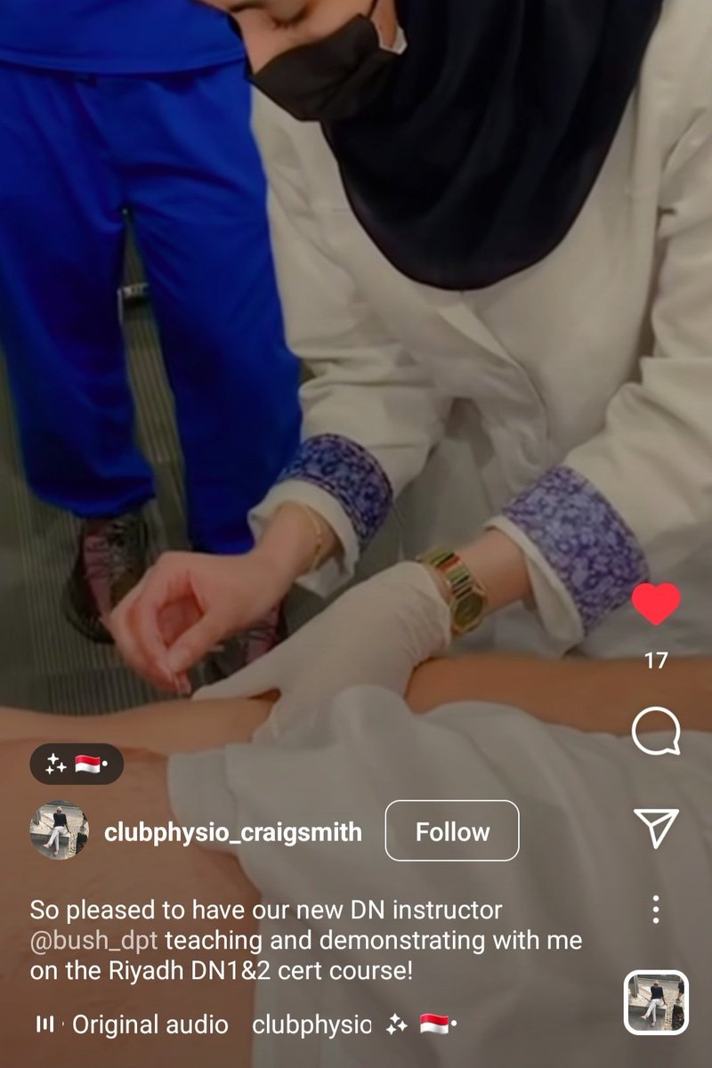 bush_dpt's tweet photo. First course as a dry needling instructor, الحمدلله 💪🏻
Had the pleasure to teach and demonstrate the safest and most effective DN techniques with the director of @Club_Physio institute, Mr. Craig. 
#Dry_needling
#إبر_جافة
@aos_ksa_ https://t.co/78I0ZWxFc8