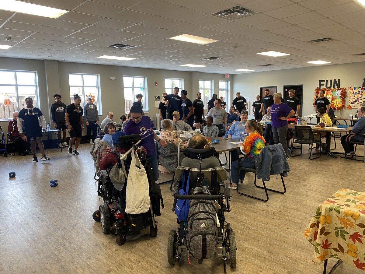 kwc_football's tweet photo. We appreciate @ActiveDayADH for allowing us to come and spend some time with them today! 

@KWCPanthers 

#OneTeamWesleyan #DIGIN 

@GreatMidwestAC @NCAADIII @KWCsaac @D2SAAC https://t.co/kL2QmpMHJ6