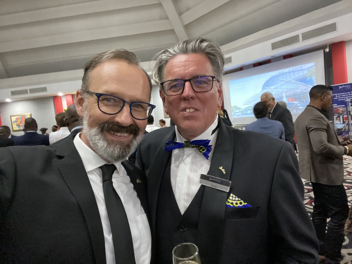 SweAmbZam's tweet photo. Happy birthday Radisson Blu Lusaka! Celebrating the first ten years in Lusaka with my namesake GM Johan Klang tonight! #SweZam🇸🇪🇿🇲 #radissonblulusaka https://t.co/UGEwu4JuXP
