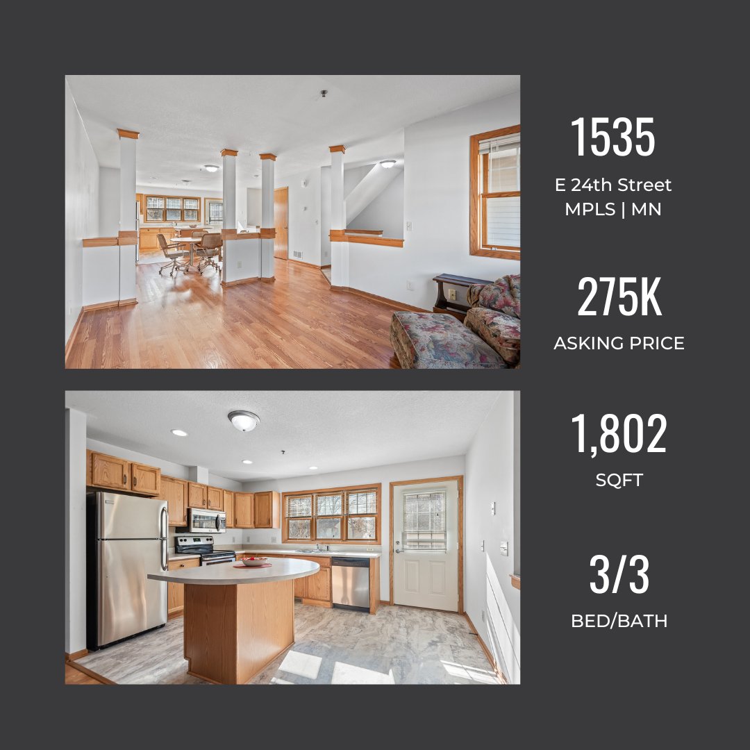 TheRyanJohnson4's tweet photo. ❤️ Just Listed!! 🏡 This bright/open ☀️ townhome is filled with numerous updates and is located close to everything MPLS has to offer! Check it out! 
#RJGRealEstate #JaredStonemanRealtor #TwinCitiesRealEstate #MPLSRealEstate #MPLSRealtor #TwinCitiesRealtor #eXpRealtyMN https://t.co/fMJpROT1rR
