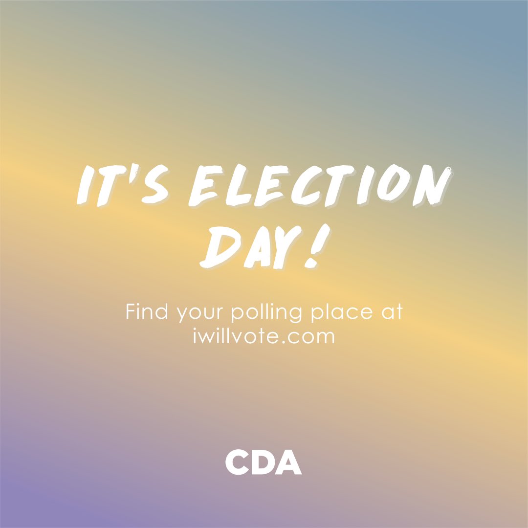It’s Election Day! Are you ready to vote for Democrats up and down the ballot? Polls are open: find your polling place at iwillvote.com and VOTE! 🗳