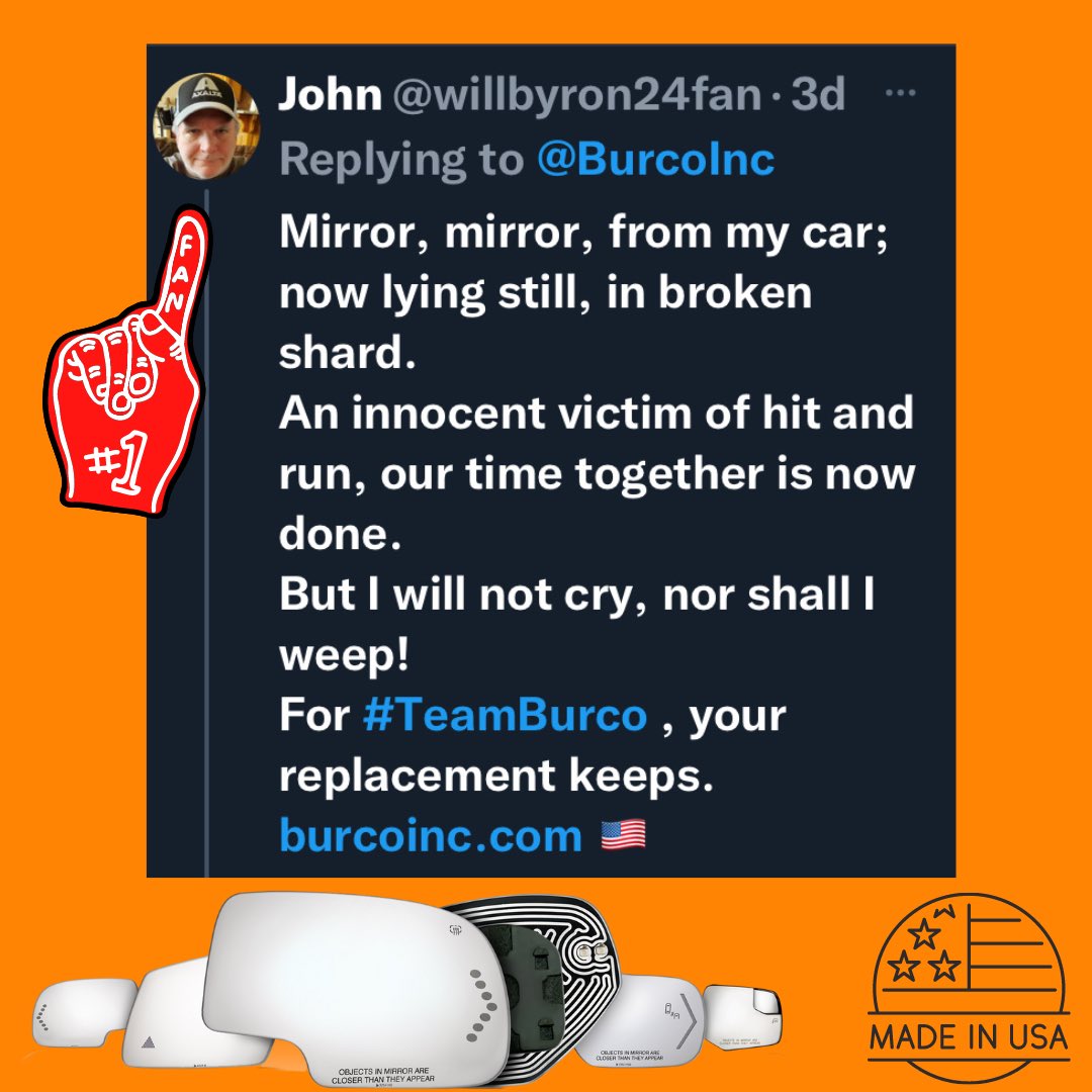 BurcoMirrors's tweet photo. Too awesome to not share, βHereβs @willbyron24fan Aka, βJohnβπππ»
#majortalent #autoglass https://t.co/gixHhlmFz6