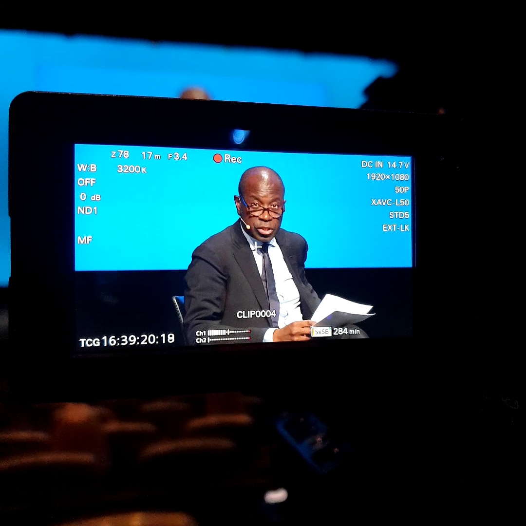 robhillmedia's tweet image. BBC&apos;s Clive Myrie chairing today&apos;s conference. 
@rbgroup #cameraoperator #robhillmedia