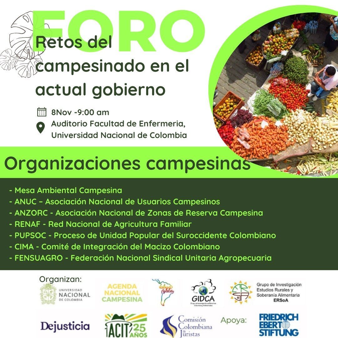 COCAAY's tweet photo. Transmisión #EnVIVO como parte de la #AgendaCampesinaNacional https://t.co/OjFr5MvfnM #Foro "Retos del #CampesinadoColombia en el actual gobierno" @petrogustavo @FranciaMarquezM Incluye posesión simbólica del profesor #DarioFajardo como Viceministro @MinAgricultura https://t.co/Un5ZLjVBeF