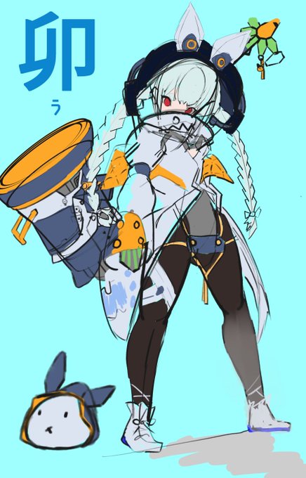 サイバーパンクぺこら ラフ 