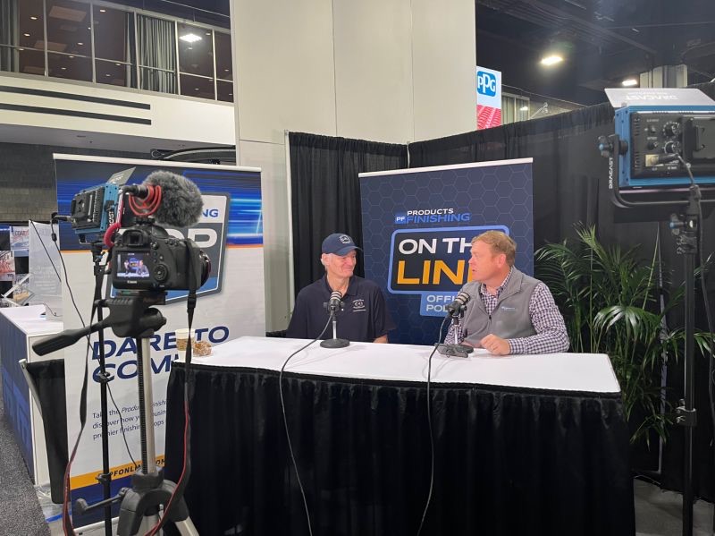 PF_FinishingMag's tweet photo. Happy first day of @FabtechExpo! We’ve already had some great interviews for #OnTheLine and are excited for the rest of the week! Come say hi at booth B5012!
#fabtech2022 #liquidcoating #powdercoating #pretreatment https://t.co/luNcFyDzFM