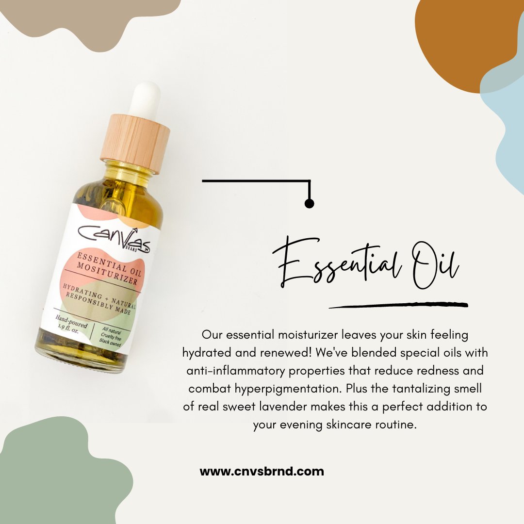 cnvs_wrld's tweet photo. Did you know our Lavender Essential Oil Moisturizer can be used on the face AND body? Make this apart of your #nightimeroutine as the sweet smell of real lavender will immediately have you feeling relaxed and at ease! #selfcarerotuine #skincareroutine #skintips #skincareaddict https://t.co/mlfruTjsbO