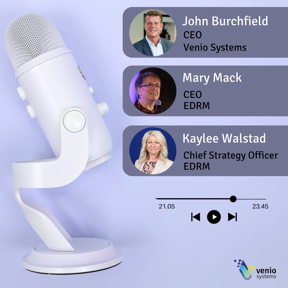On the latest episode of the EDRM podcast, Venio CEO John Burchfield discusses the evolution of eDiscovery, how to create a good company culture, and more.

Check out their conversation— veniosystems.info/3NytKBA

 #legaltech #eDiscovery #EDRM
