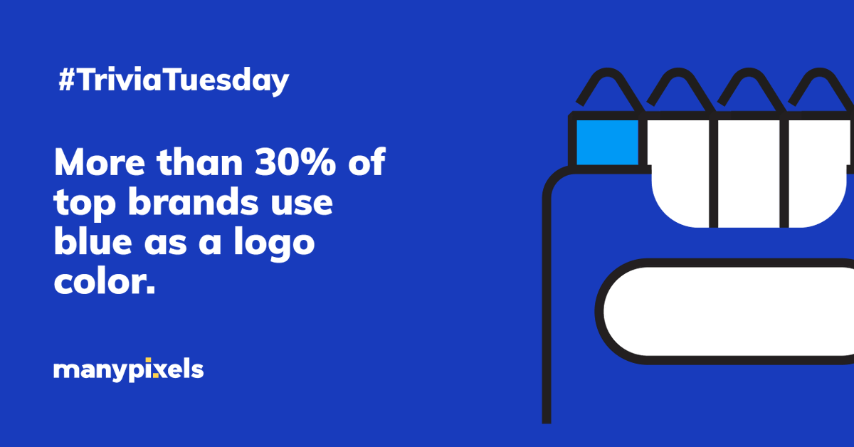manypixelsco's tweet photo. #triviatuesday Did you know the color blue is one of the most popular and likeable brand colors? #graphicdesign #designtips #brandingtips #marketingdesign https://t.co/MT1wkrJvxf