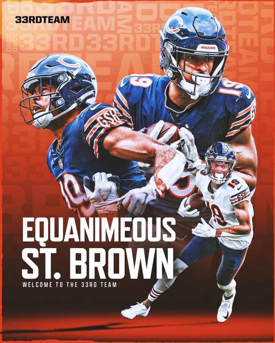BEAR DOWN 🐻 ⬇️

Welcome to The 33rd Team, <a href="/Equanimeous/">Equanimeous</a>! 

#DaBears