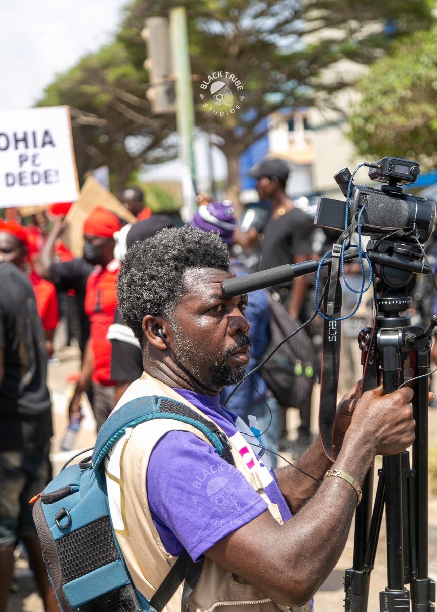 thebernardbrown's tweet photo. The @Citi973 @CitiTVGH crew at the #kumepreko Reloaded Demonstration last Saturday.

Shot by Yours Truly for @BlackTribestud https://t.co/y1tgJwulfY