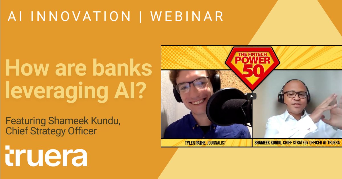 truera_ai's tweet photo. How are banks using AI? How can you get better value from AI, faster?

Shameek Kundu of TruEra provides insights from 100s of conversations with leading banks.

https://t.co/VOeSnTfBO3

#AIinBanking #AIinFinance #AItrends #AIQuality #XAI #RAI #MRM #AIQM #MLOps #MLDev #MLaudit https://t.co/MQesXhTiEl