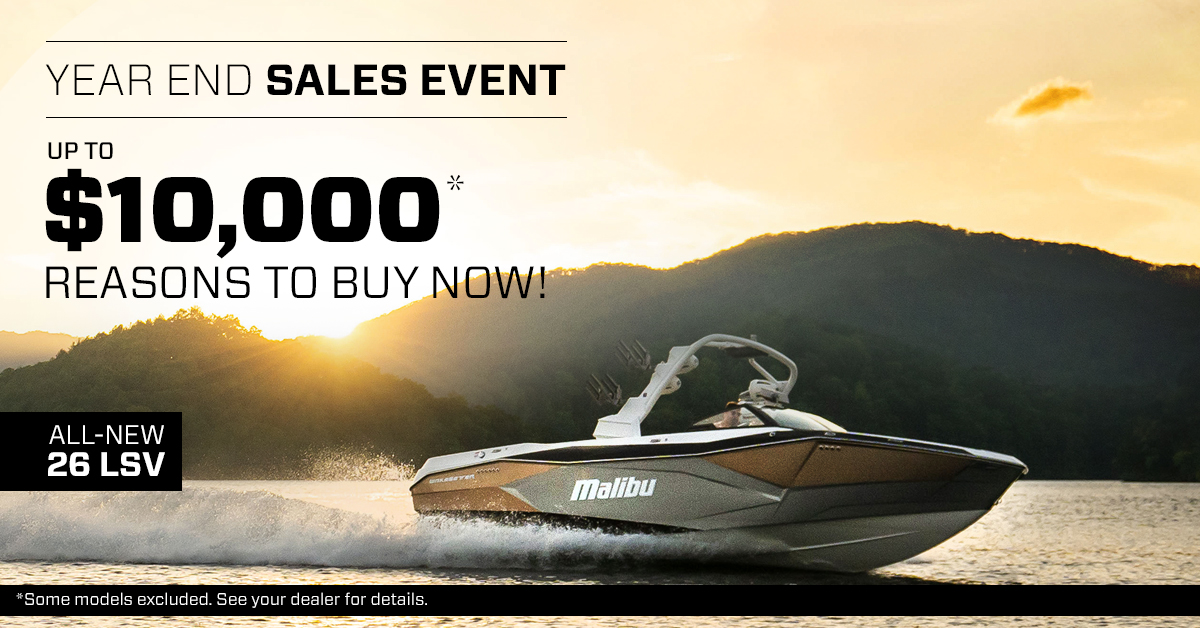 The best time to buy a new Malibu is NOW! Save up to $10,000* on Malibu’s newest watersports boats. malibuboats.com/news/year-end-…

*Some models excluded. Prices valid in US &amp; Canada only. Contact your local dealer for more information. Prices valid through December 17th.