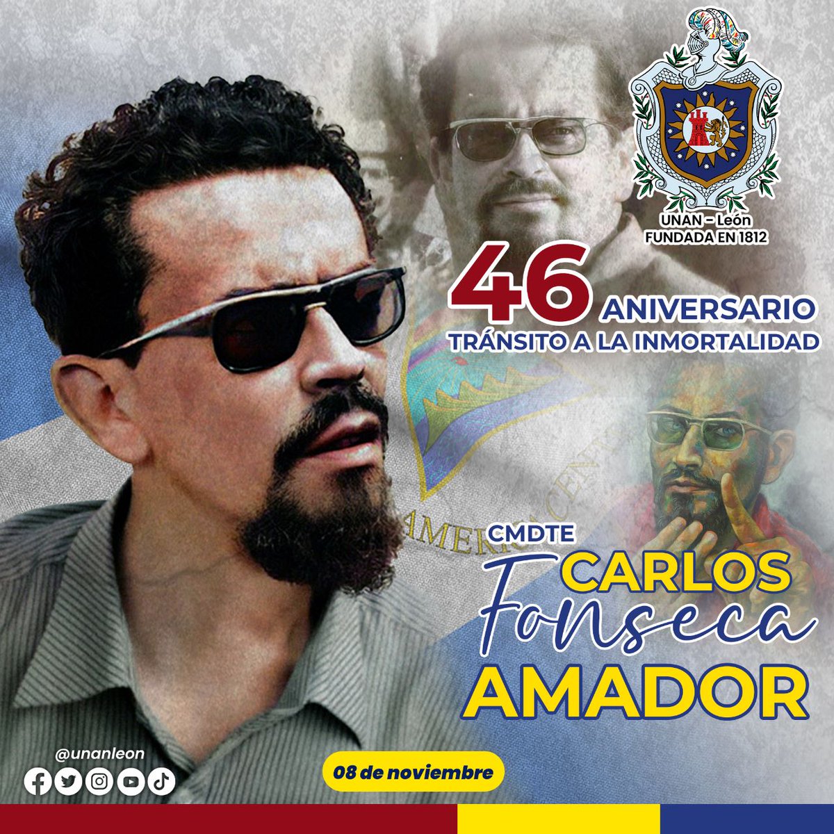 “No se trata solamente de darle un fusil al campesino, se trata también de encontrarle el trabajo que va a hacer, el lugar en que va a operar.” Comandante Carlos Fonseca Amador. 

46 aniversario del Tránsito a la Inmortalidad 

🌐 noticias.unanleon.edu.ni
#BicentenariaUNANLeón