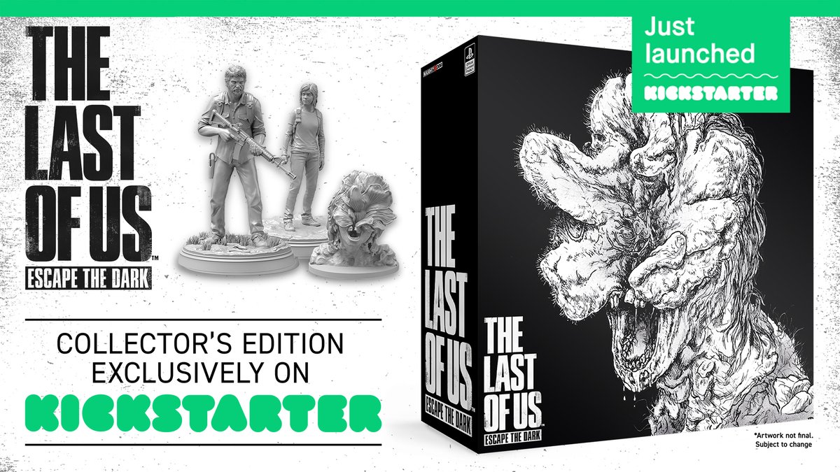 themeborne's tweet photo. Now live on Kickstarter! https://t.co/lfApm9FuQG

@Naughty_Dog #TLOU #EscapetheDark #TheLastofUsEscapeTheDark https://t.co/VsWs7j1tRc