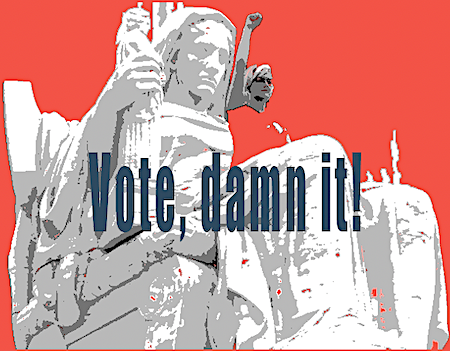 IndivisibleSanF's tweet photo. Vote, damn it!
NO MATTER WHAT!!
Be safe and don't engage!
#ElectionDay #Democrats
#VoteDamnIt
#VoteBlueToSaveDemocracy
#Vote
#VoteBlueToProtectWomen
#women
#BlueTsunami2022
#Democracy https://t.co/fUEhhrsnzb