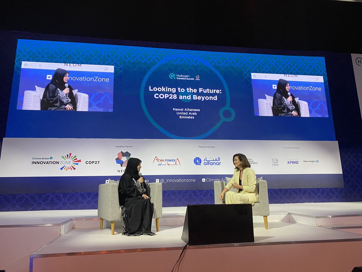 Absolutely inspiring day at the Hydrogen Transition Summit at the Climate Action Inmovation Zone <a href="/_InnovationZone/">Climate Action Innovation Zone</a> #COP27 . The best Chair <a href="/AnicvanDamme/">Anic van Damme</a> ! 
Many lessons learnt!