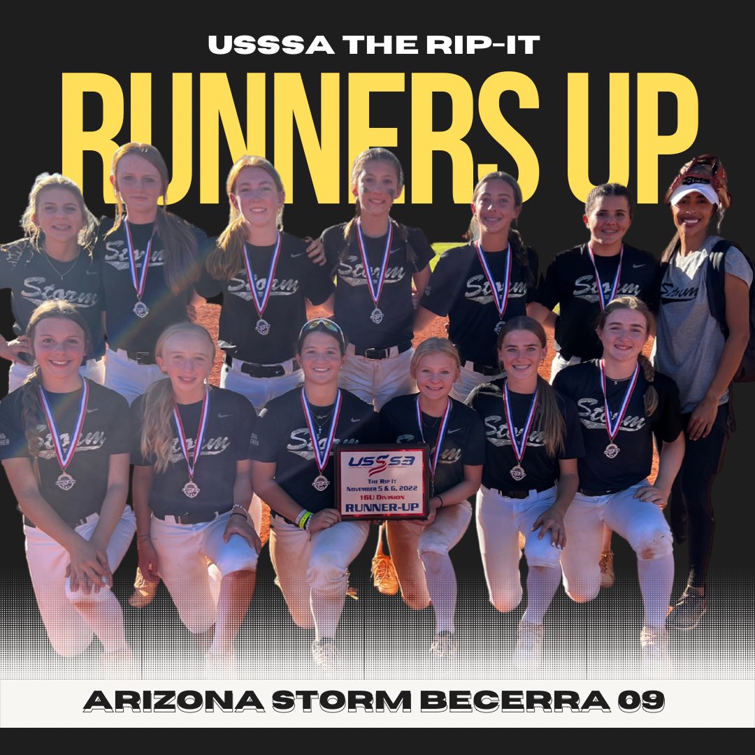 2nd Place Finish at this weekends <a href="/USSSAFastpitch/">USSSA Fastpitch</a> The Rip It Tournament in Phoenix, AZ. Congrats ladies! 🥈 #StrongTogether <a href="/TaylorBecerra/">Taylor Becerra</a> <a href="/MattiCollins2/">Matti Collins</a> <a href="/IzzyCadena_08/">Isabella</a>