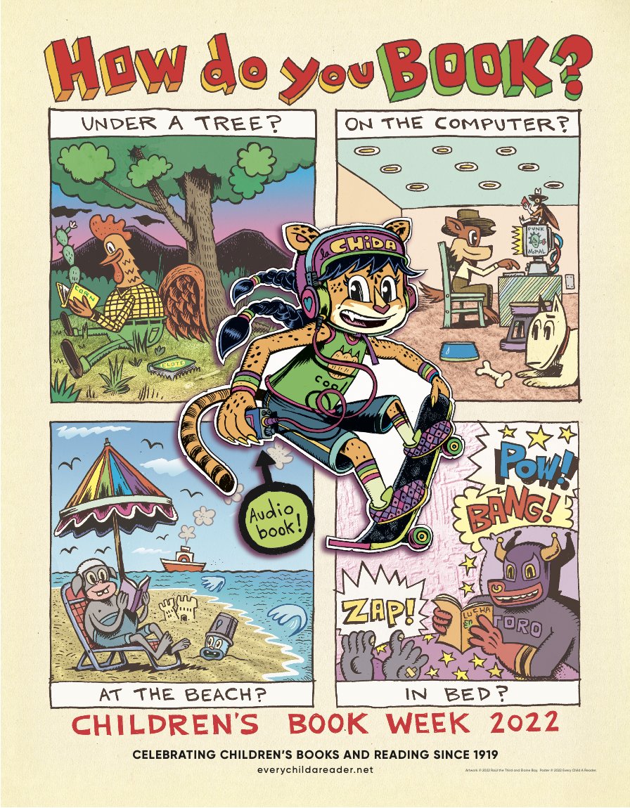 Check out all of the FREE resources to invite conversations and engage your readers: everychildareader.net/cbw/cbw-resour…
 #HowDoYouBook? Support Young Readers #LivesNotLevels #ReadingIsLifeWork #ChoiceMatters #BookLoveHasRipples