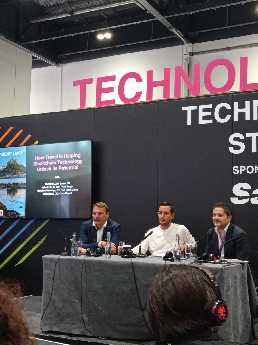 beerealit's tweet photo. 📍 We are in #TechnologyStage attending “How Travel is Helping Blockchain Technology Unlock its Potential”. #WTMLDN

⚡ Speakers are sharing the advantages of embracing #Blockchain technology in the travel industry.
@WTM_London https://t.co/zc1pxOqoZQ