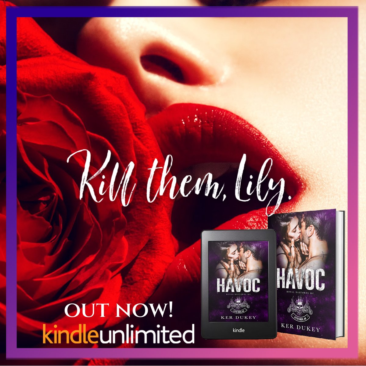 #NEW #KU “This was a book that kept you wanting more from beginning to end… amazing”
Havoc by <a href="/KerDukeyauthor/">Ker Dukey</a> #RoyalBastardsMC amzn.to/3y5wlwn
#Review: bit.ly/3WXluPZ