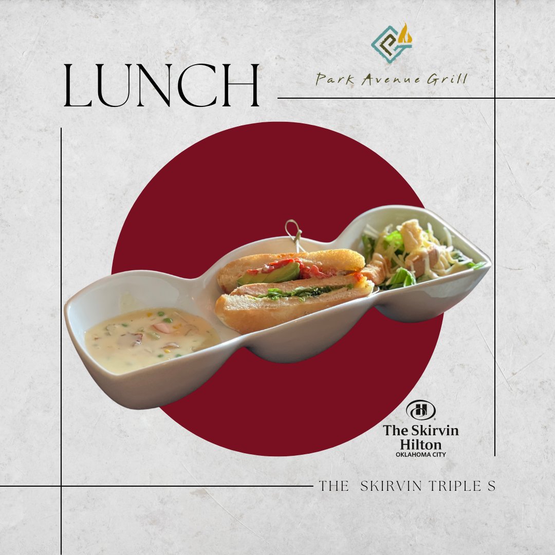 I mean...it's hot, it's so yummy, and it's perfect on a day like today. The Skirvin Triple S is $14 of stick to your ribs, get you through your day perfection. It's only a streetcar, a short walk, or tunnel away in downtown OKC.