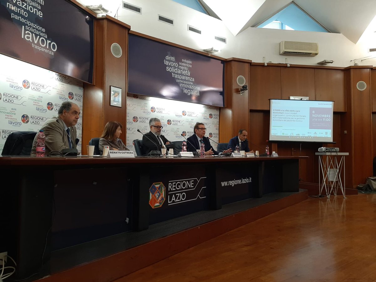 AslFrosinone's tweet photo. #PNRR, #telemedicina e cure domiciliari per pazienti cronici: il tema oggi al convegno #PlanHealth con @SaluteLazio e @RegioneLazio. Presente anche Dott. Marcello Russo UOC #ADI #ASLFrosinone che ha portato sua esperienza territorio: https://t.co/6OIleBSK9Y https://t.co/zvEjQn7koV