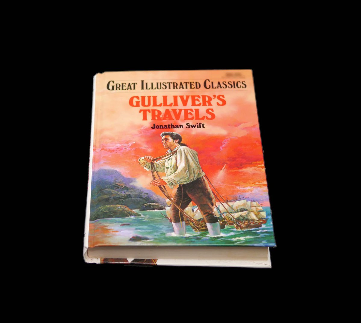 G97816960Girl's tweet photo. Gulliver's Travels. Great Illustrated Classics book. Baronet Books USA. https://t.co/Evr7VW75ur via @Etsy #BuyfromGroovy #antiqueshop #classicliterature #bedtimestories #GulliversTravels #JonathwanSwift #GreatIllustratedClassics #classickidlit #childrensbook #vintagebook https://t.co/vj0XVan0HT
