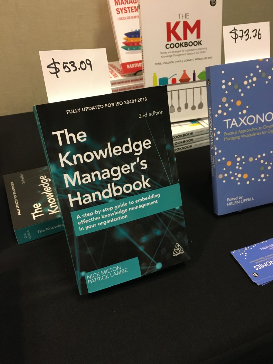 mweinraub87's tweet photo. He's not at the Marriott but @nickknoco's seminal book is. No other book has so positively impacted my work on the ground this past year than his and @plambeSG's. 🙌🏽🙏🏽#kmworld #knowman https://t.co/VHFcetzJrP