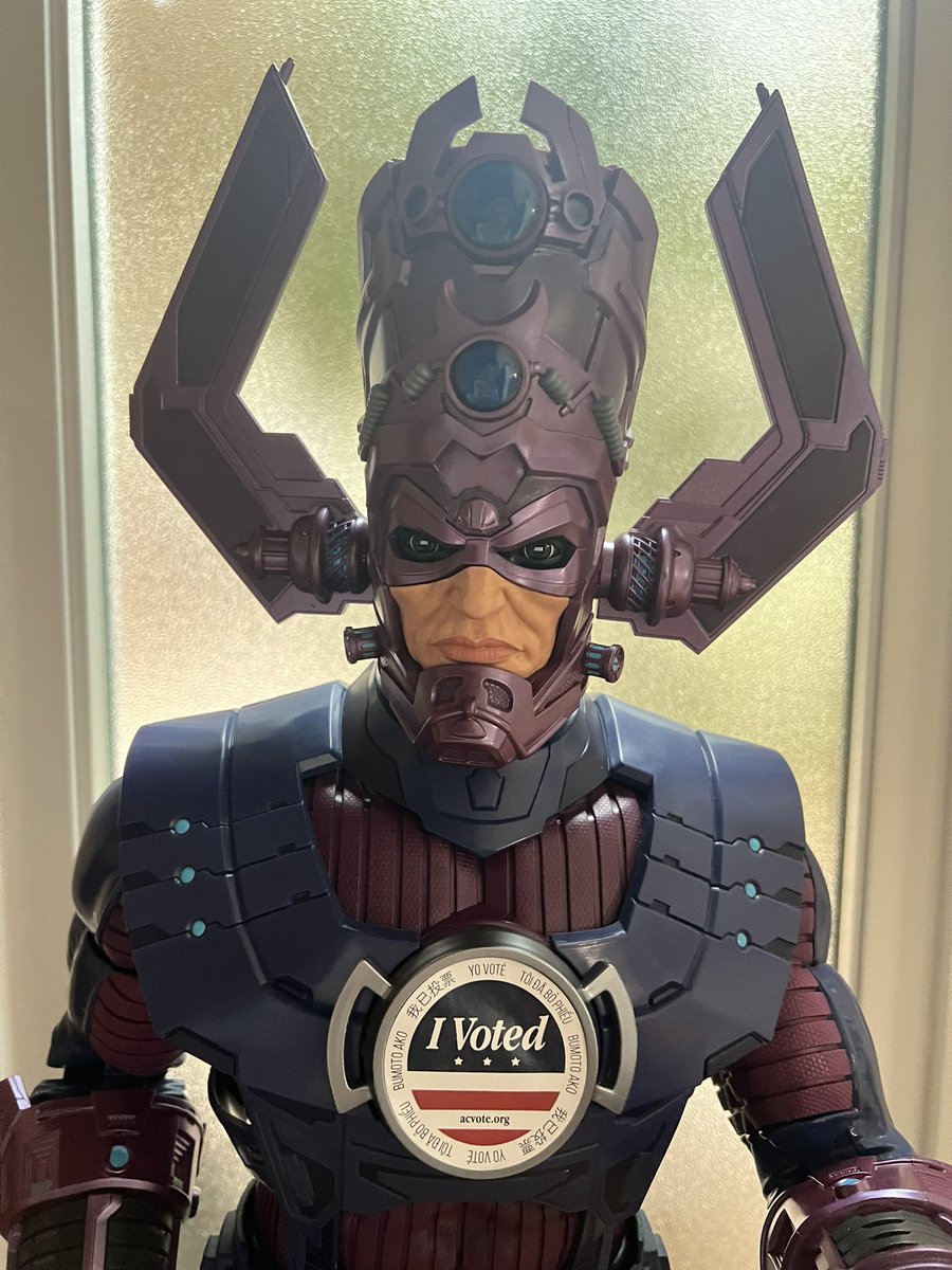 TheStarFlower1's tweet photo. #Galactus reminds you to go #Vote https://t.co/7ROBhEQqg7