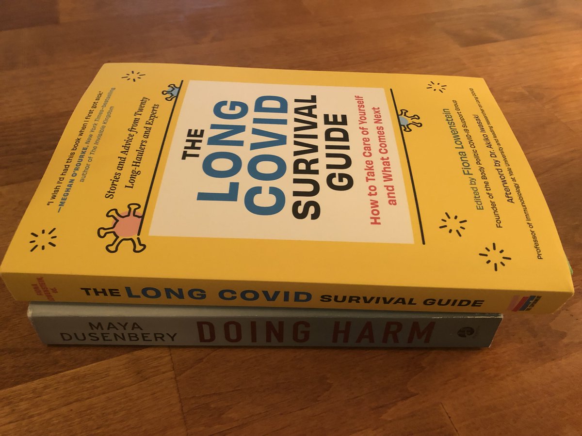 mayadusenbery's tweet photo. Happy pub day to the #LongCovid Survival Guide! Enter a giveaway to get a copy (and a copy of my book!) and join our panel @itsbodypolitic on Thursday: https://t.co/olcZOQPmeA @fi_lowenstein https://t.co/YfTYuJ0AlV