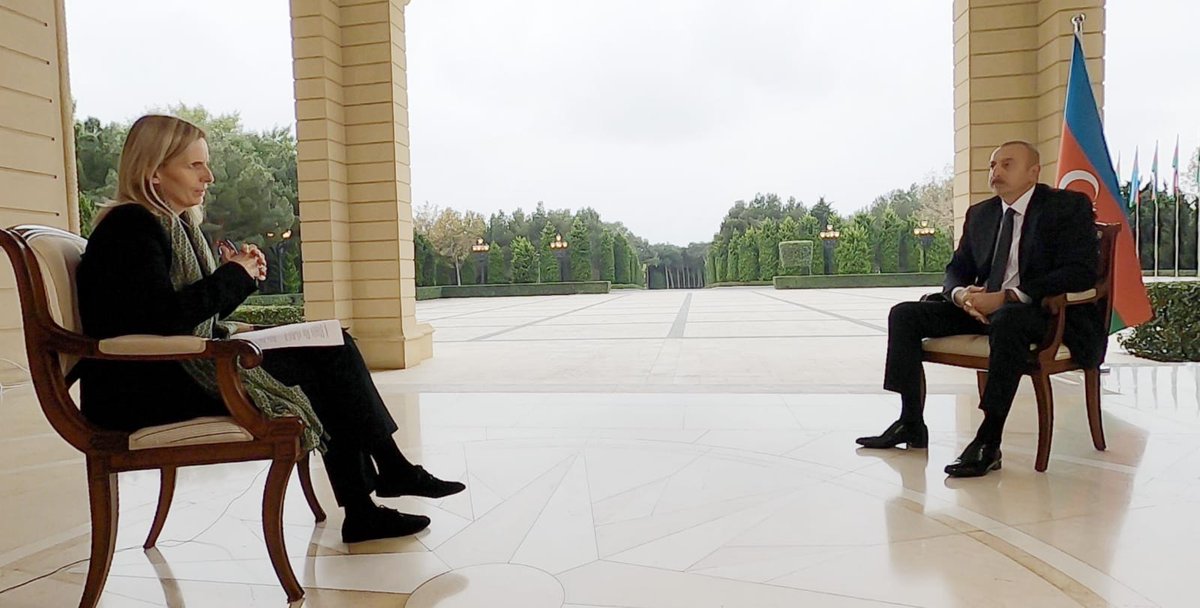 rahimlism's tweet photo. "We demand the implementation of UN Security Council resolutions" -  06.11.2020- From the interview of Ilham Aliyev to "BBC News"
#Zəfərinamdanbaşlayır #Victoryday 
 #ZəfərGünü  #Trustinvictory #Russian
#MüzəffərAliBaşKomandan
#RəşadətliAzərbaycanOrdusu
#victoriousAzerbaijan https://t.co/YF4PlPb0wB