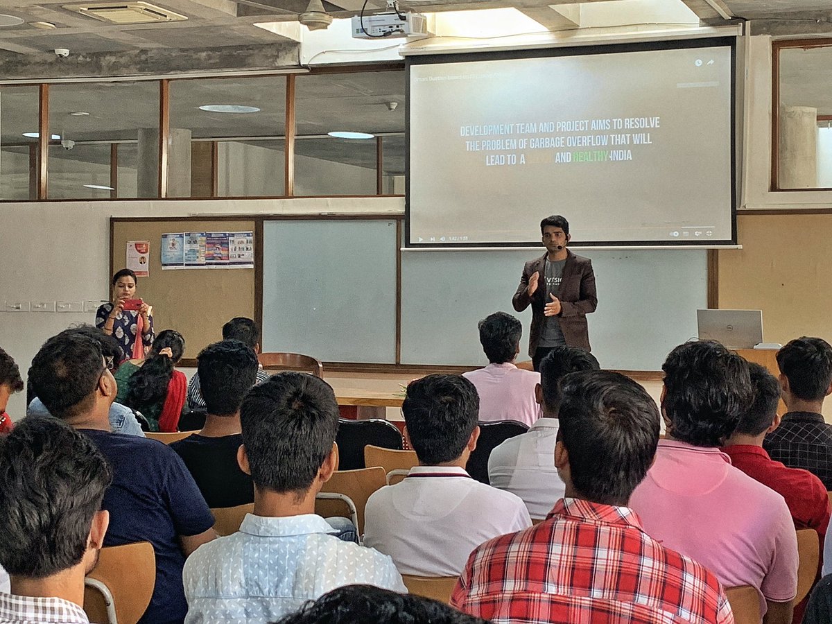 Nikhilvyas14's tweet photo. Grateful to be invited as a speaker in ignitor talk organised by IIIT vadodara, International campus, Diu. 
It always feels nice to see students craving to startup and make a big difference !!! https://t.co/gHNtuJVGGf