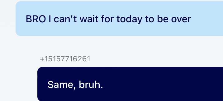 Texting Iowans.  All day. :)