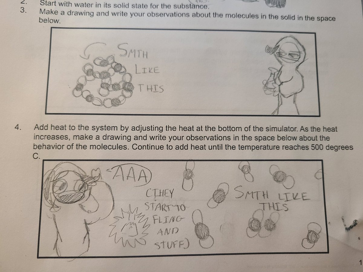 MrsKFC's tweet photo. Today students completed a #Phetsimulation about states of matter and molecules reaction heat/cold. I am loving these animated illustrations of what was observed #Rccbamagnet #rccba @JustinBlietz https://t.co/nIw2BK9mfx