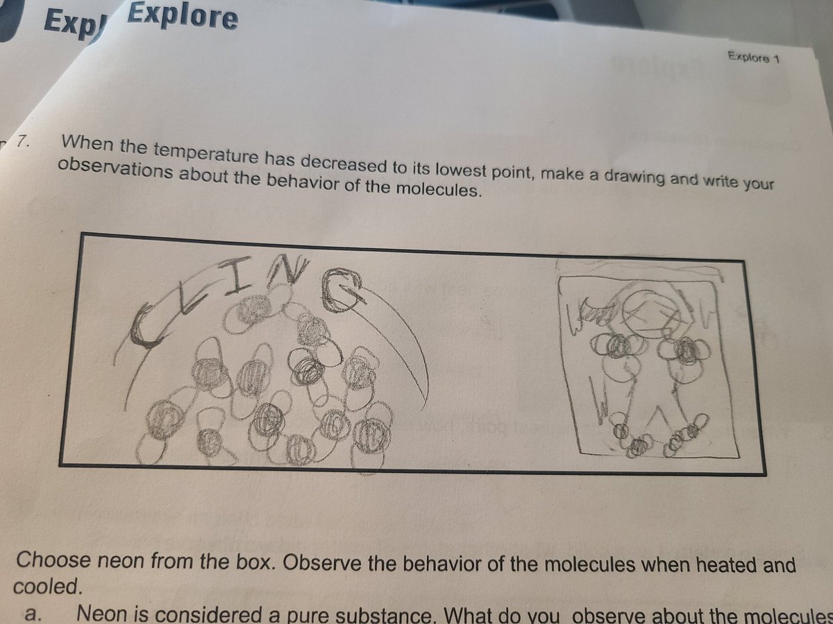 MrsKFC's tweet photo. Today students completed a #Phetsimulation about states of matter and molecules reaction heat/cold. I am loving these animated illustrations of what was observed #Rccbamagnet #rccba @JustinBlietz https://t.co/nIw2BK9mfx