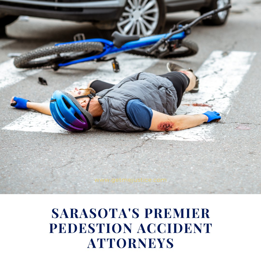 GetMeJustice's tweet photo. If you’re involved in a pedestrian accident, trust the team at Shapiro | Delgado. We are a premier injury law firm and our compassionate Sarasota area pedestrian accident lawyers have over 100 years of combined legal experience. https://t.co/3T37m0JHNA