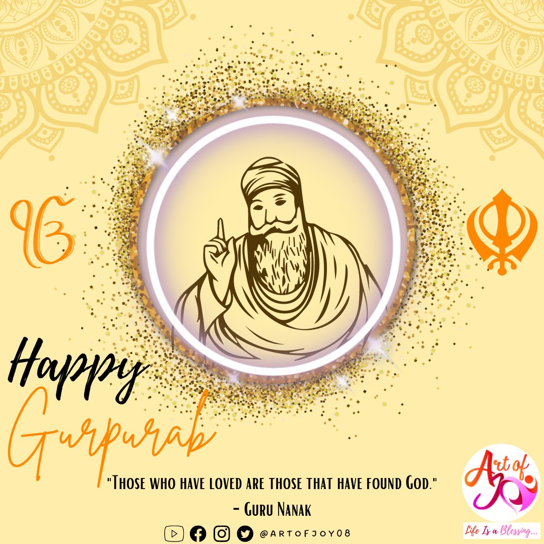 artofjoy08's tweet photo. 𝑯𝒂𝒑𝒑𝒚 𝑮𝒖𝒓𝒑𝒖𝒓𝒂𝒃🙏🏻
🙌🏻"Those who have loved are those that have found God." - Guru Nanak🕉️
@ArtOfJoy08
#gurunanak #waheguru #gurbani #khalsa #usasikhs #gurunanakdevji #waheguruji #gurudwara #goldentemple #gurpurab #gurugobindsinghji #newyork #newyorksikhs #sikhism https://t.co/WVvY0YDQEN