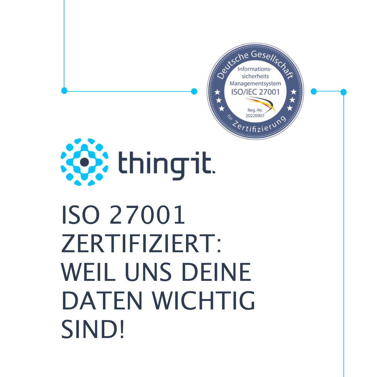 Sicher im Umgang mit Euren Daten. Immer und überall. Egal, wie Ihr #HybridWork, #DeskBooking oder Flächenmanagement mit "Thing-it" umsetzt. ✌🏼
Bald mehr. 😊
#ISO27001