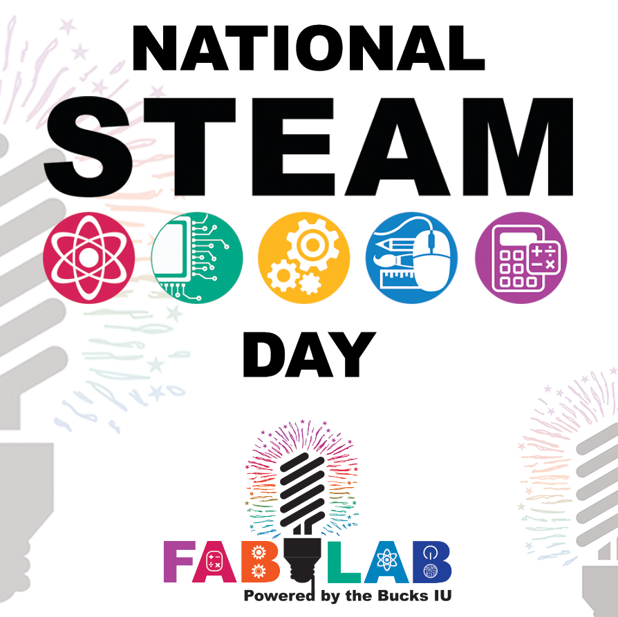 BucksIU22's tweet image. We’re celebrating! We look to inspire children and youth to explore and pursue their interests in Science, Technology, Engineering, Art, and Math; essential components of a 21st Century education. We’re full STEAM ahead every day - find out more at BucksIU.org/FabLab