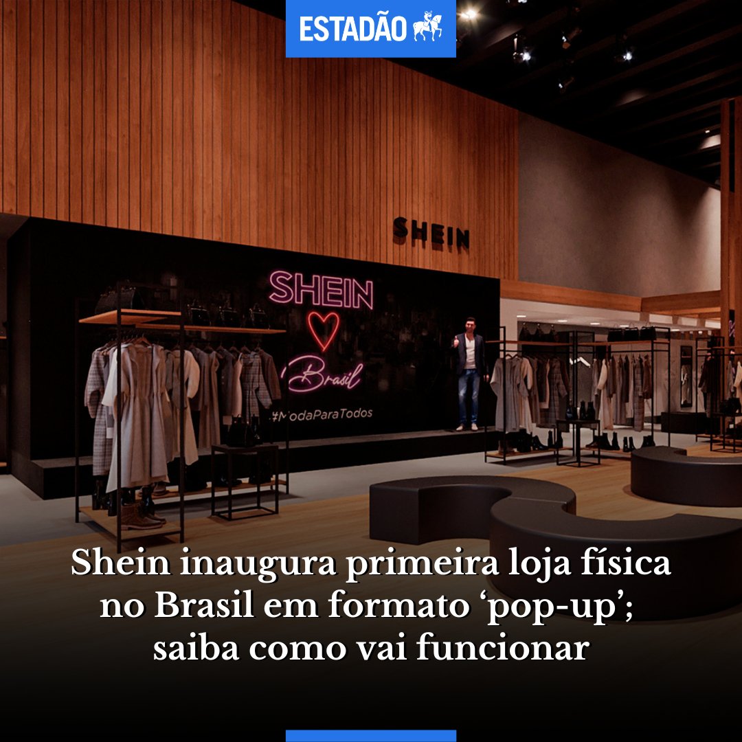 Estadão 🗞️ on X: >@EstadaoEconomia Shein inaugura primeira loja em  formato 'pop-up' em São Paulo; veja como vai funcionar    / X