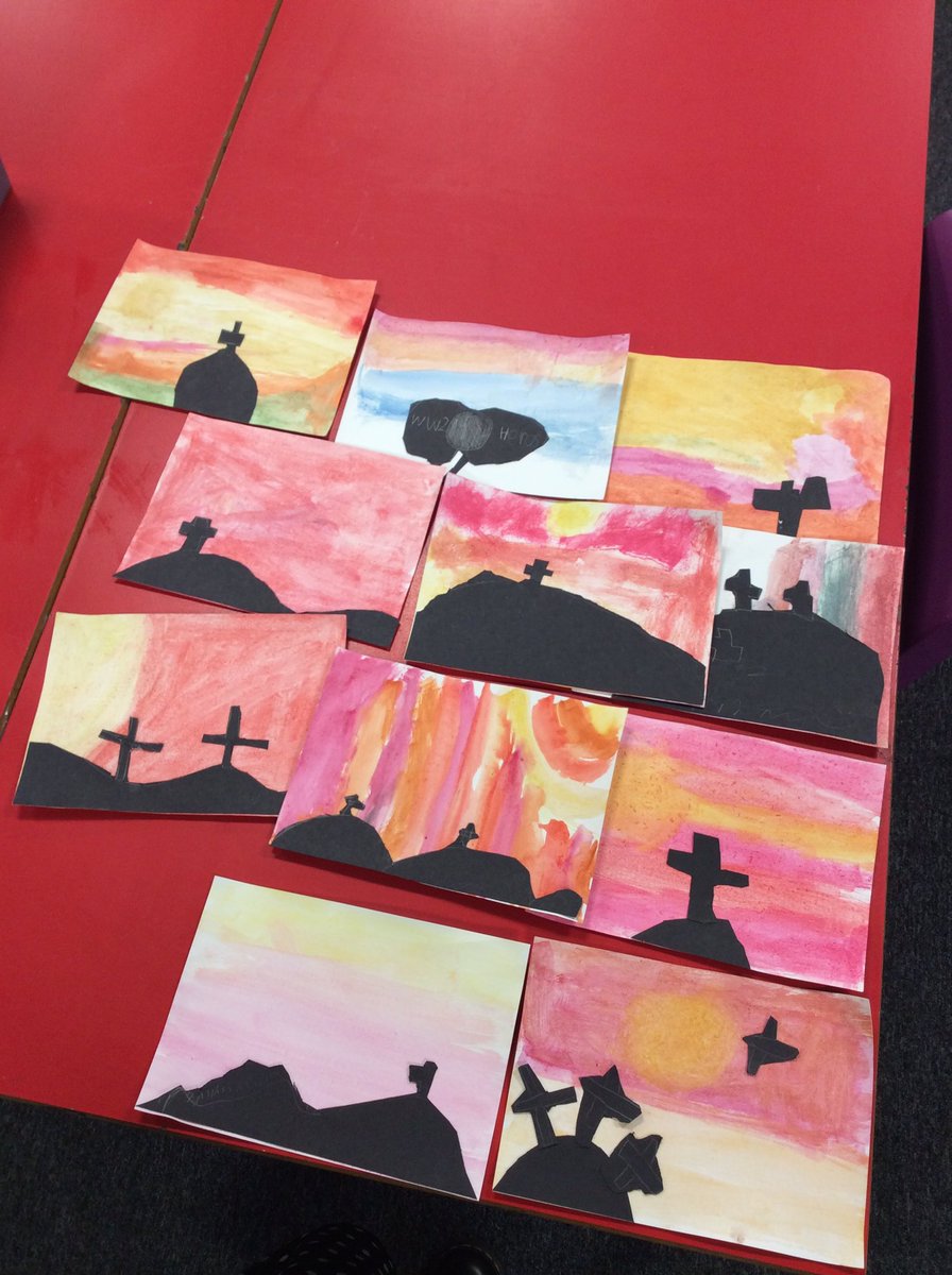 TPAYear3_4CN's tweet photo. After our #TPARE lesson last week and our #TPAJigsaw lesson this week, we did some silhouette art for Remembrance Day! @DeltaTheParks https://t.co/iie5PpVmAr